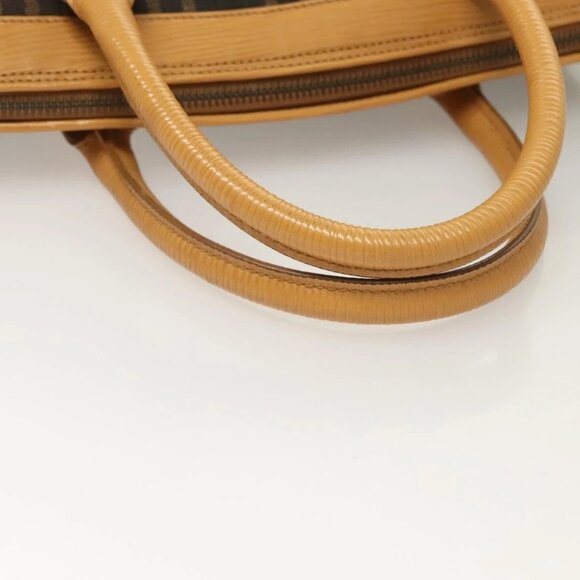 FENDI Zucca Canvas Hand Bag 2way Brown Black Auth bs27918 - Picture 8 of 16